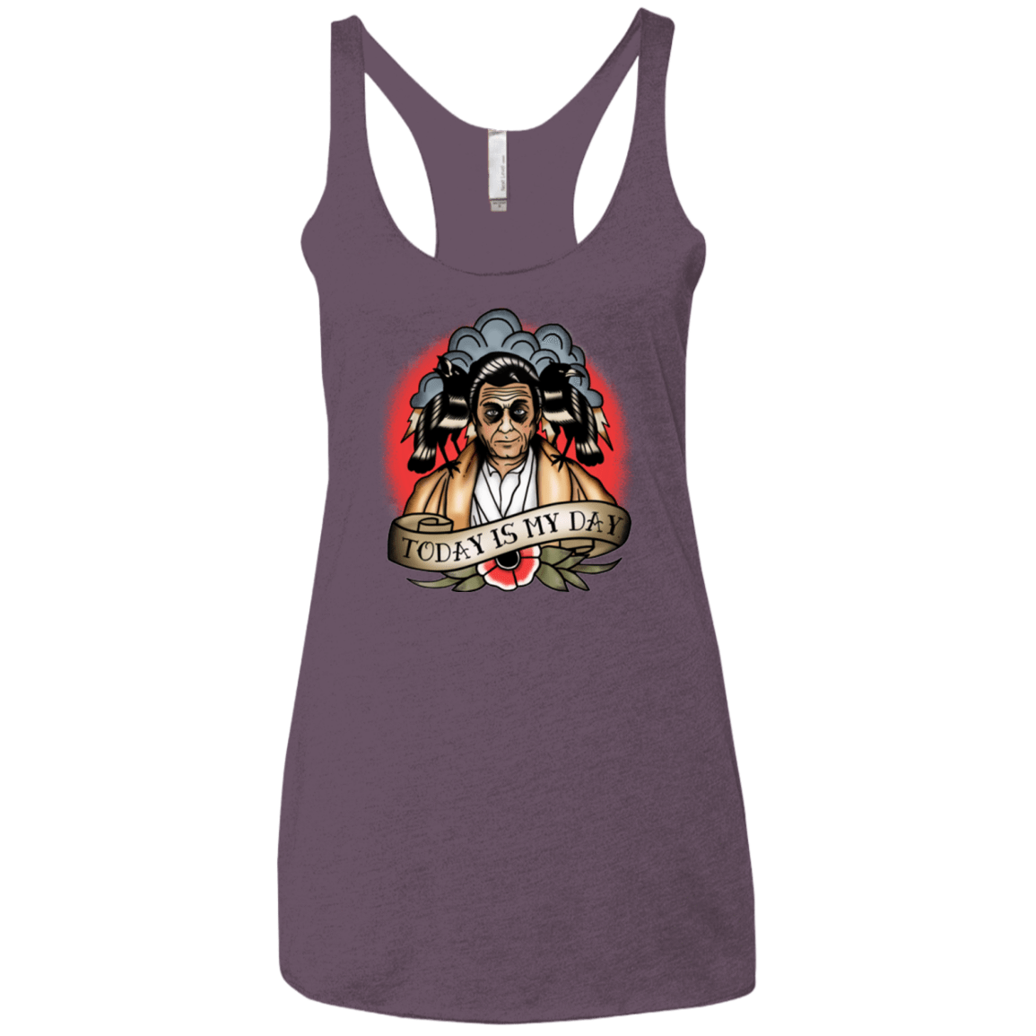 T-Shirts Vintage Purple / X-Small Today Is My Day Women's Triblend Racerback Tank