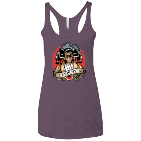 T-Shirts Vintage Purple / X-Small Today Is My Day Women's Triblend Racerback Tank