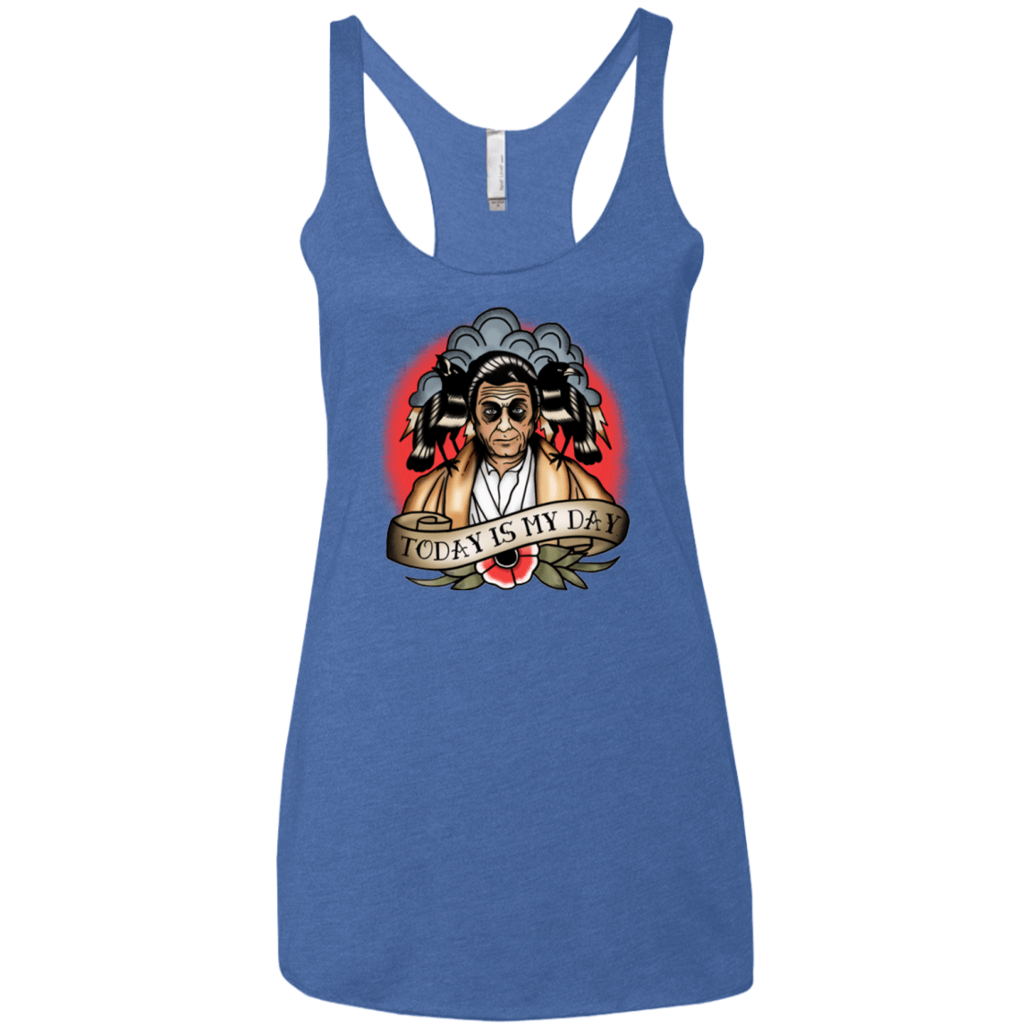 T-Shirts Vintage Royal / X-Small Today Is My Day Women's Triblend Racerback Tank