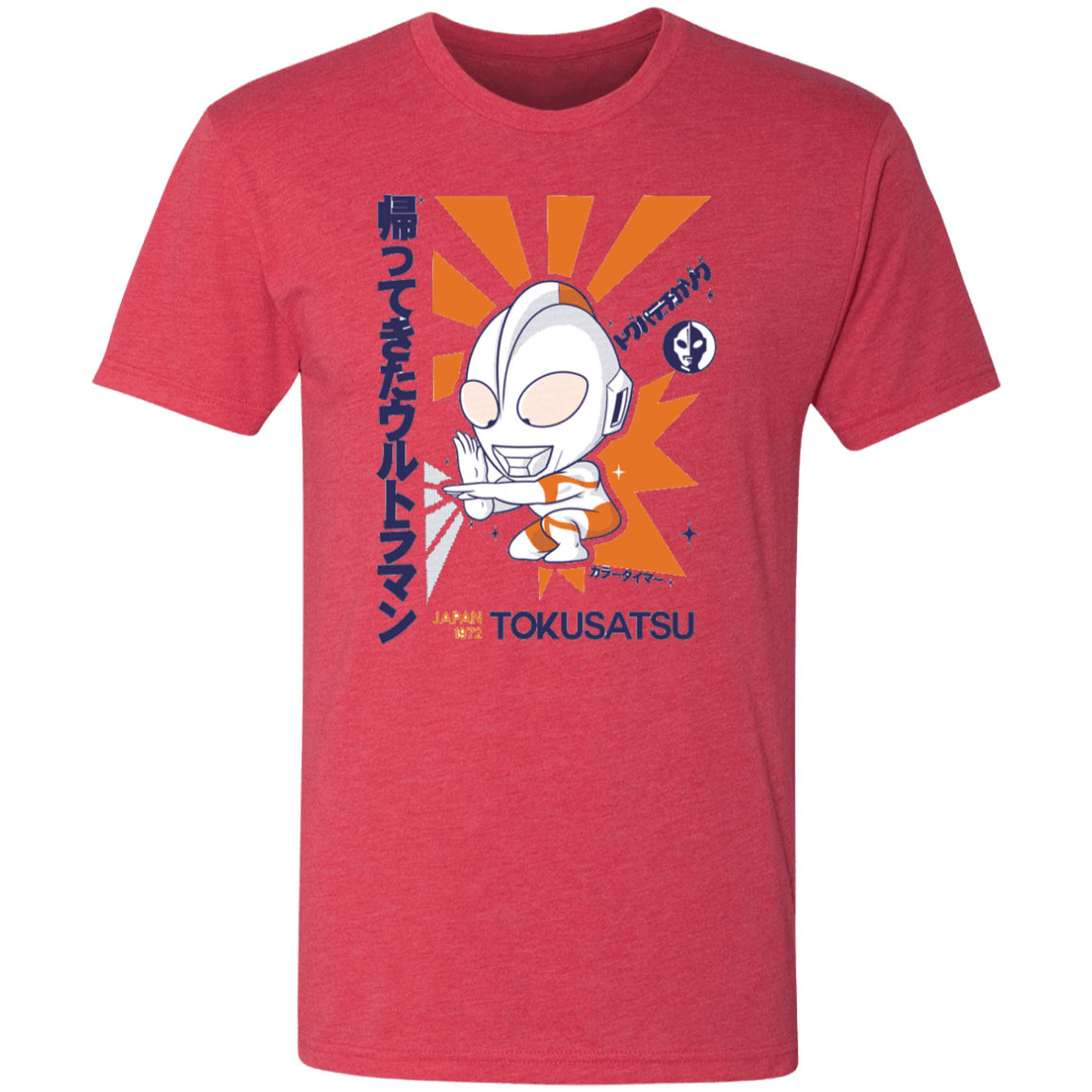 T-Shirts Vintage Red / S Tokusatsu Men's Triblend T-Shirt