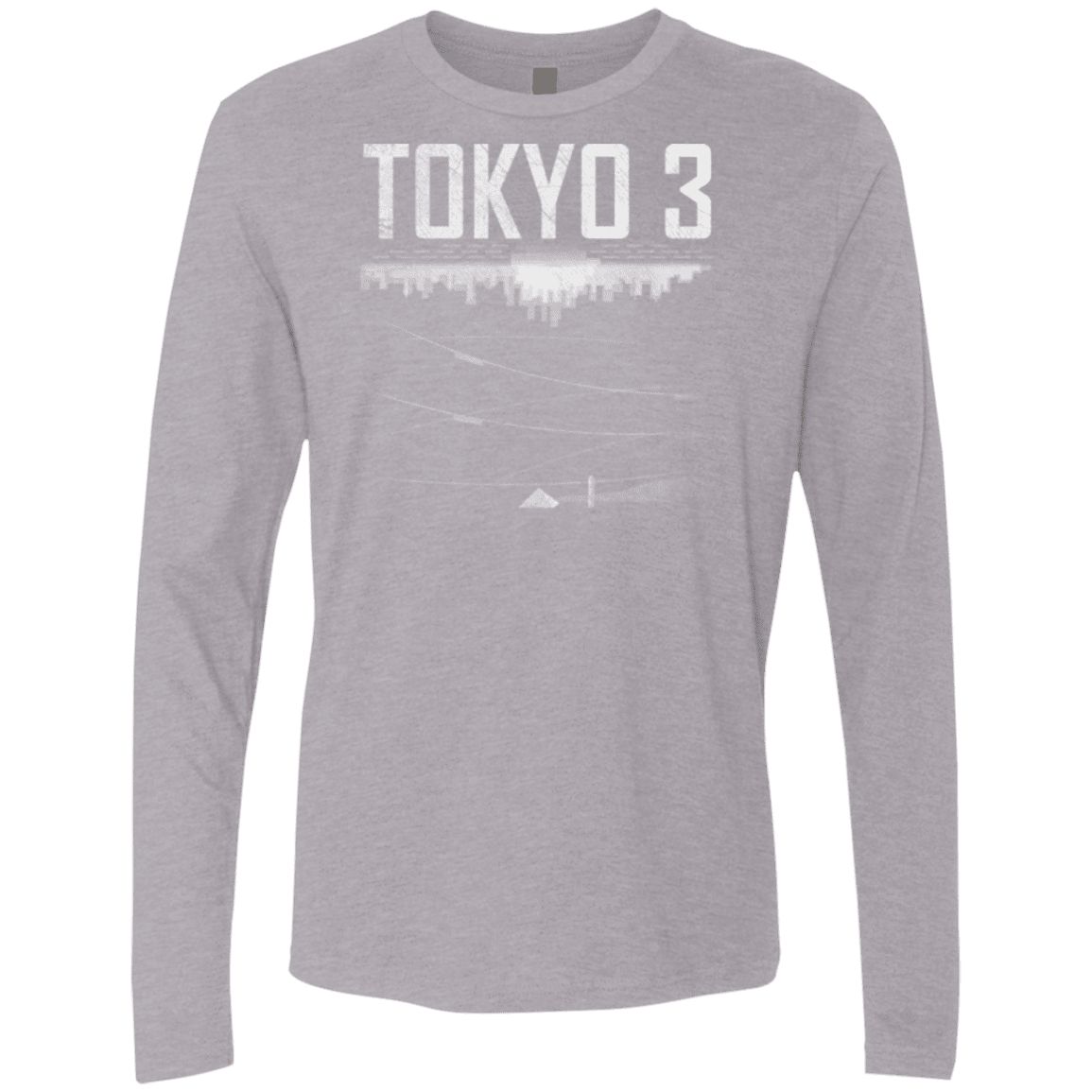 T-Shirts Heather Grey / Small Tokyo 3 Men's Premium Long Sleeve