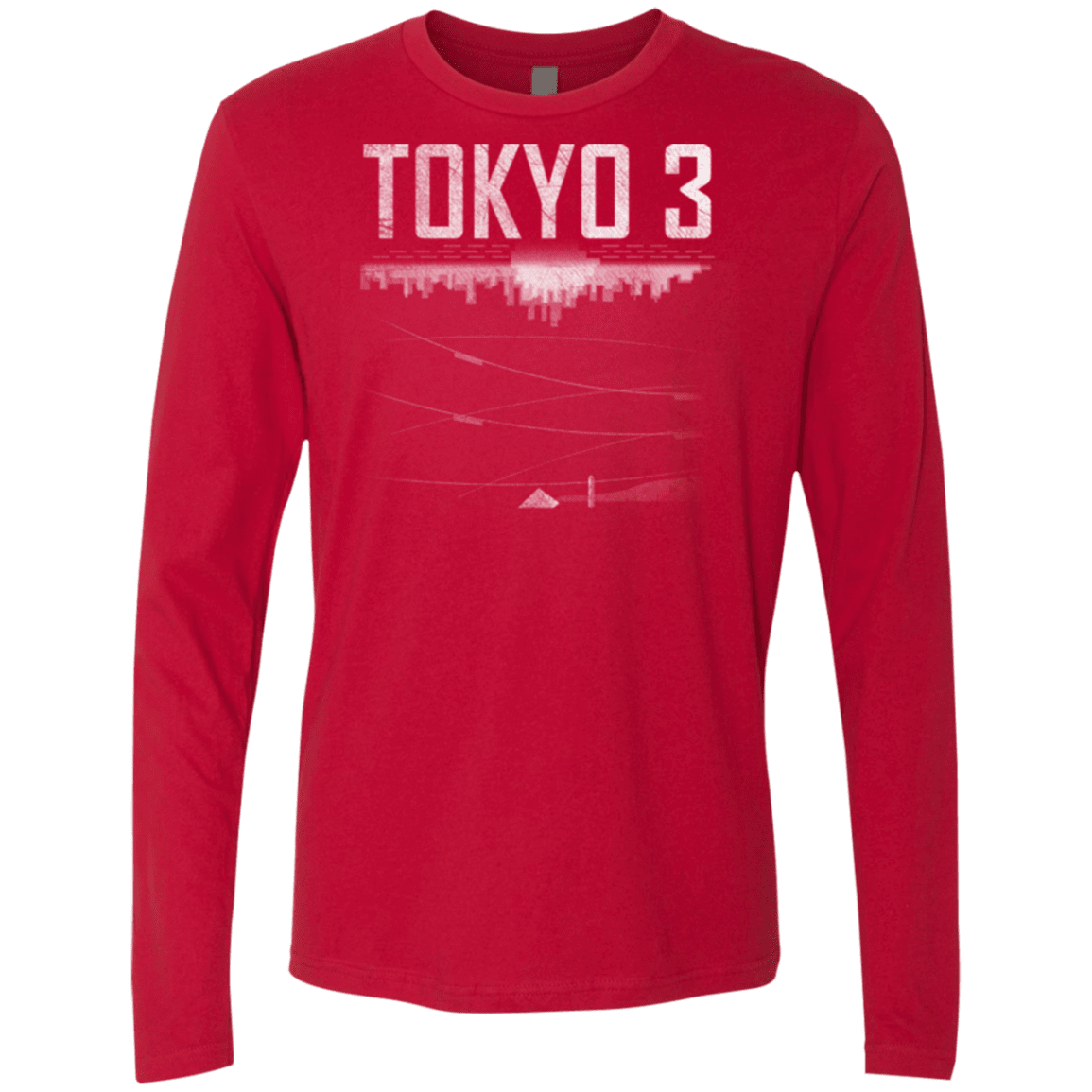 T-Shirts Red / Small Tokyo 3 Men's Premium Long Sleeve