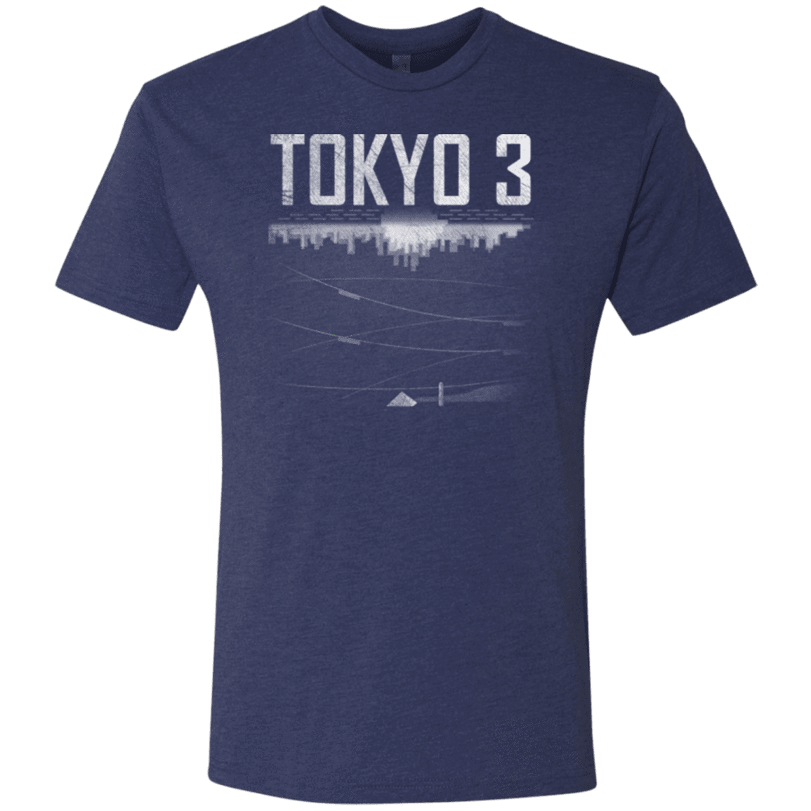 T-Shirts Vintage Navy / Small Tokyo 3 Men's Triblend T-Shirt