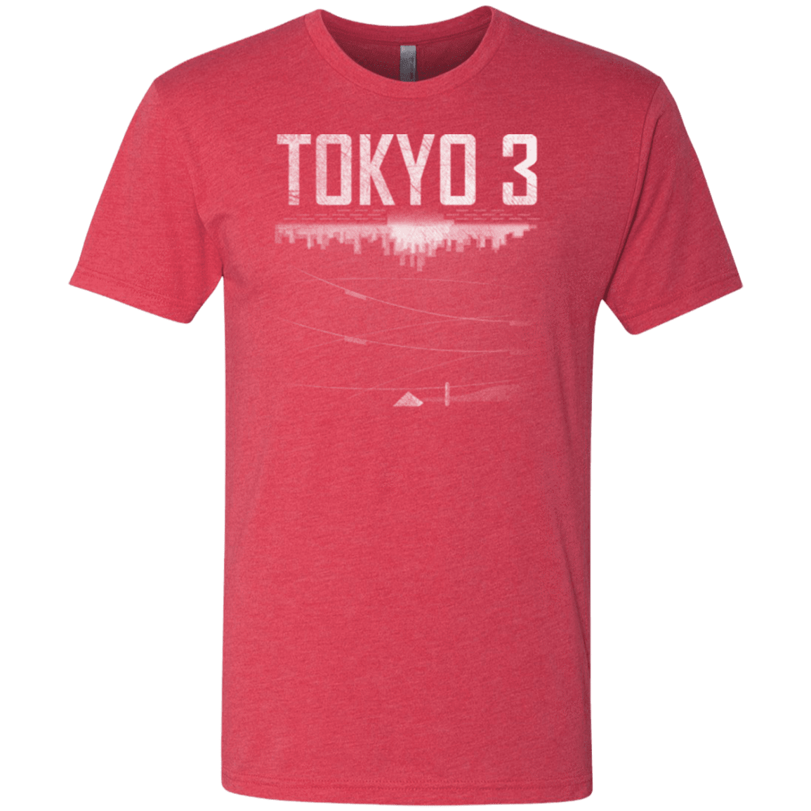 T-Shirts Vintage Red / Small Tokyo 3 Men's Triblend T-Shirt