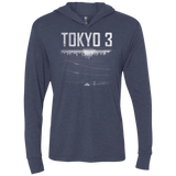 T-Shirts Vintage Navy / X-Small Tokyo 3 Triblend Long Sleeve Hoodie Tee