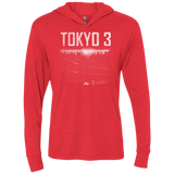 T-Shirts Vintage Red / X-Small Tokyo 3 Triblend Long Sleeve Hoodie Tee