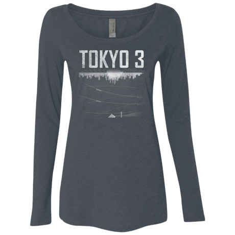 T-Shirts Vintage Navy / Small Tokyo 3 Women's Triblend Long Sleeve Shirt