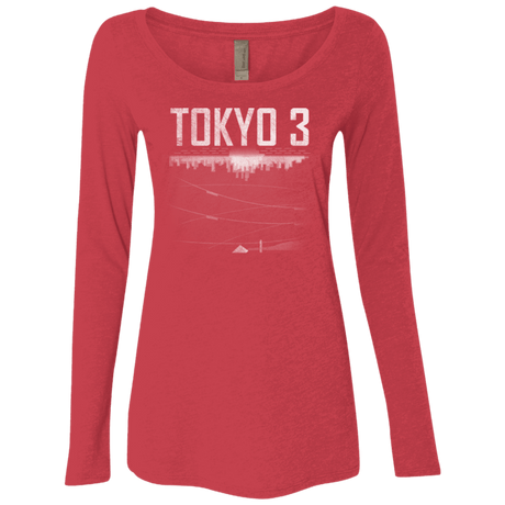 T-Shirts Vintage Red / Small Tokyo 3 Women's Triblend Long Sleeve Shirt