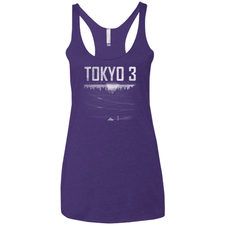 T-Shirts Purple / X-Small Tokyo 3 Women's Triblend Racerback Tank