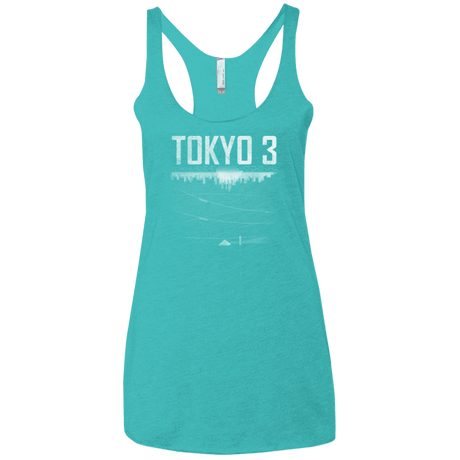 T-Shirts Tahiti Blue / X-Small Tokyo 3 Women's Triblend Racerback Tank