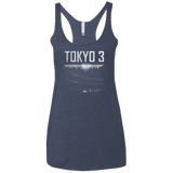 T-Shirts Vintage Navy / X-Small Tokyo 3 Women's Triblend Racerback Tank