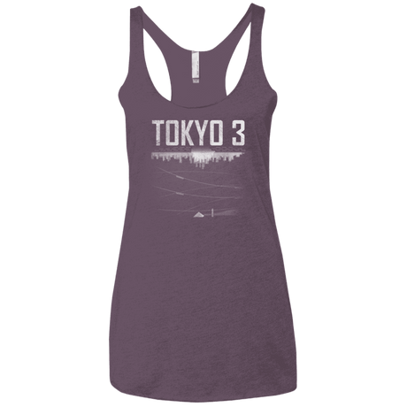 T-Shirts Vintage Purple / X-Small Tokyo 3 Women's Triblend Racerback Tank