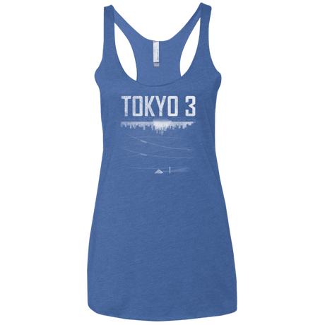T-Shirts Vintage Royal / X-Small Tokyo 3 Women's Triblend Racerback Tank