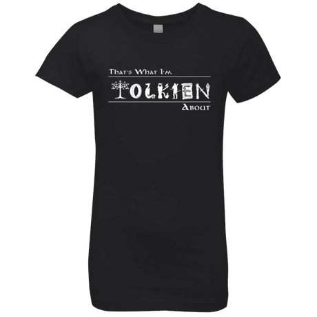 T-Shirts Black / YXS Tolkien About Girls Premium T-Shirt