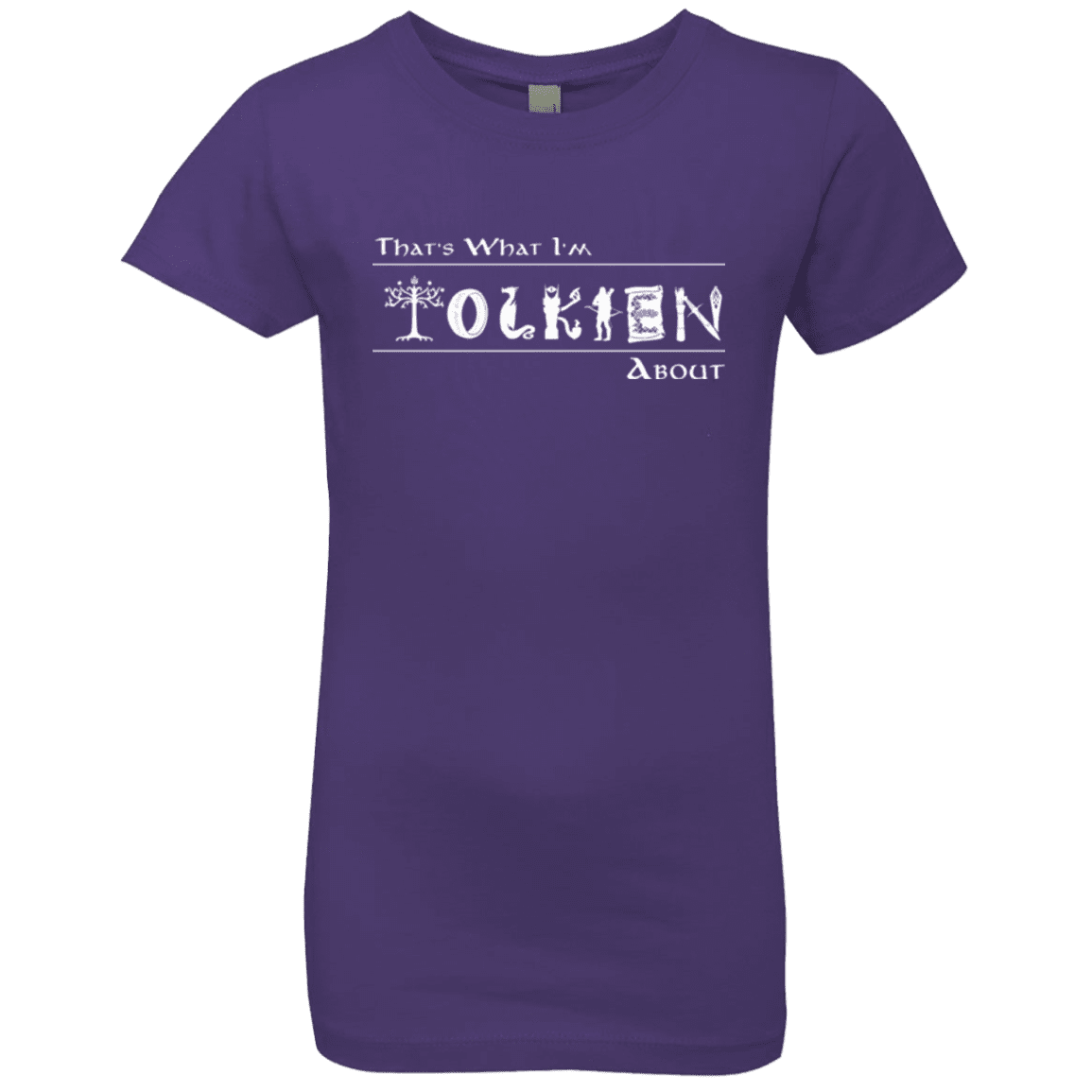 T-Shirts Purple Rush / YXS Tolkien About Girls Premium T-Shirt