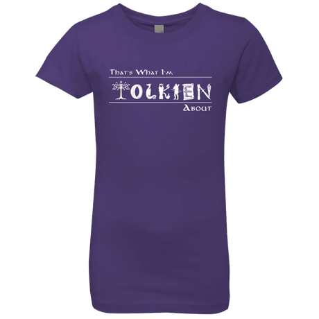 T-Shirts Purple Rush / YXS Tolkien About Girls Premium T-Shirt