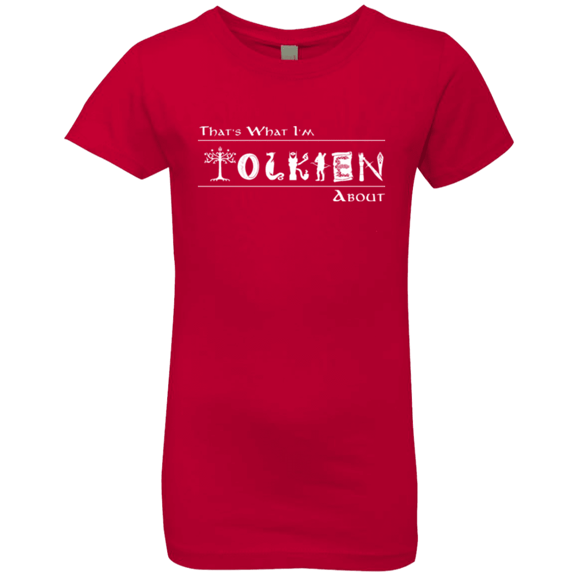 T-Shirts Red / YXS Tolkien About Girls Premium T-Shirt