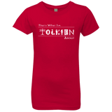 T-Shirts Red / YXS Tolkien About Girls Premium T-Shirt