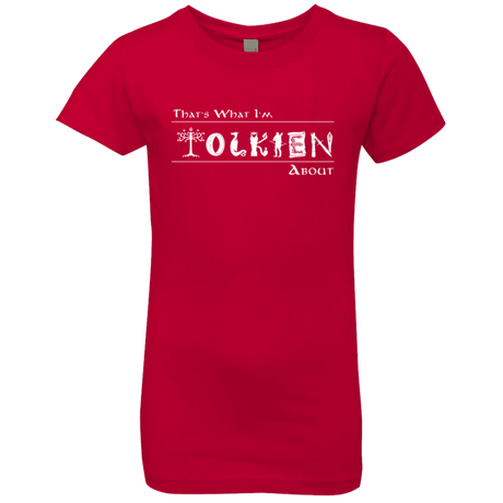 T-Shirts Red / YXS Tolkien About Girls Premium T-Shirt