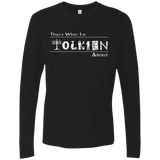 T-Shirts Black / Small Tolkien About Men's Premium Long Sleeve