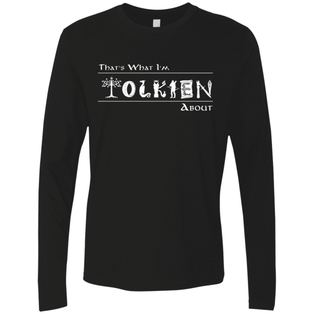 T-Shirts Black / Small Tolkien About Men's Premium Long Sleeve