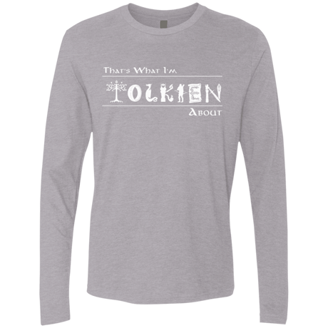 T-Shirts Heather Grey / Small Tolkien About Men's Premium Long Sleeve