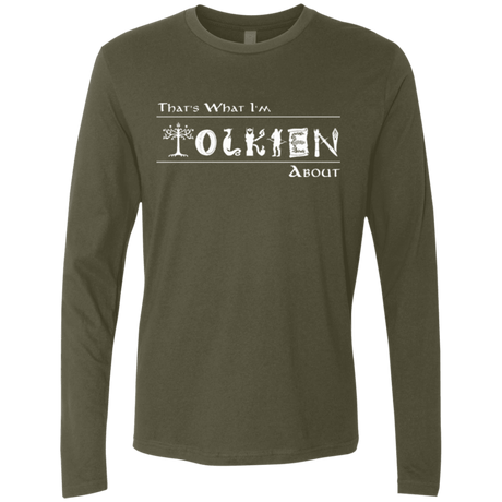T-Shirts Military Green / Small Tolkien About Men's Premium Long Sleeve