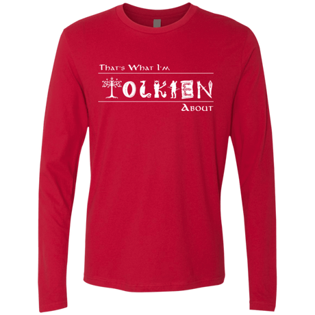 T-Shirts Red / Small Tolkien About Men's Premium Long Sleeve