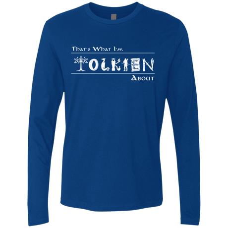 T-Shirts Royal / Small Tolkien About Men's Premium Long Sleeve