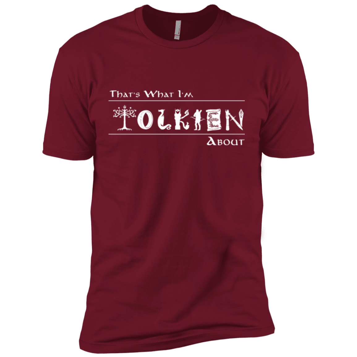T-Shirts Cardinal / X-Small Tolkien About Men's Premium T-Shirt