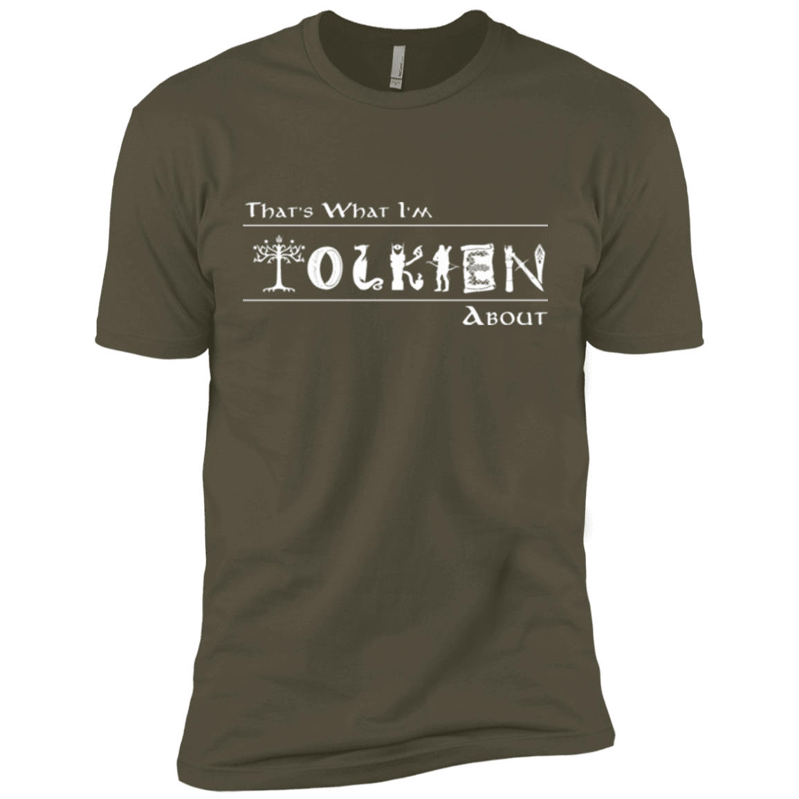 T-Shirts Military Green / X-Small Tolkien About Men's Premium T-Shirt