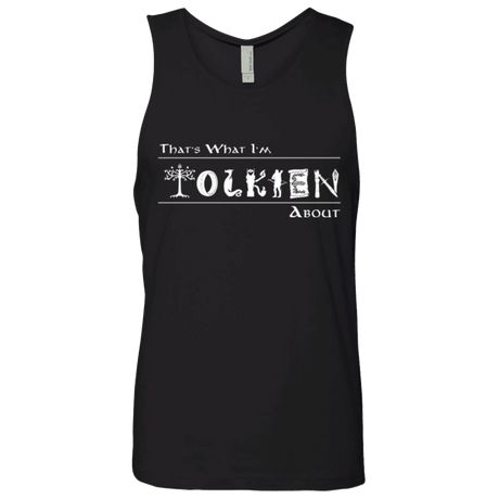 T-Shirts Black / Small Tolkien About Men's Premium Tank Top