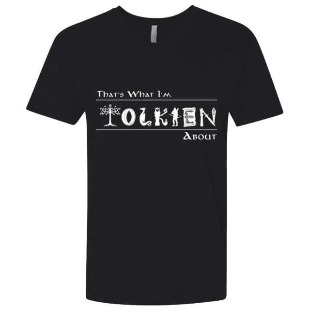 T-Shirts Black / X-Small Tolkien About Men's Premium V-Neck