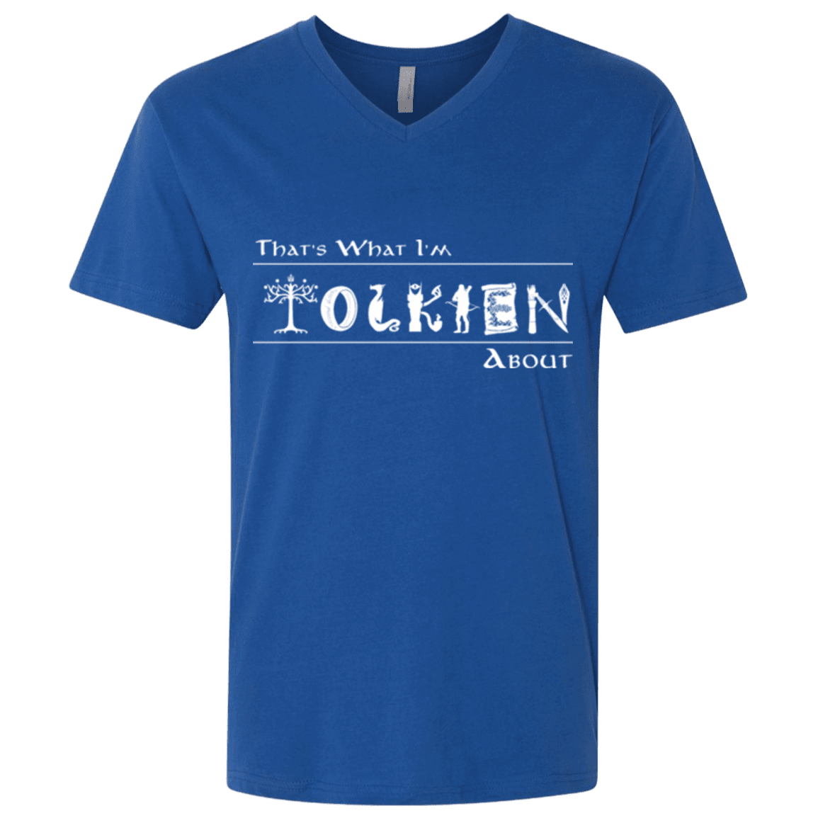 T-Shirts Royal / X-Small Tolkien About Men's Premium V-Neck