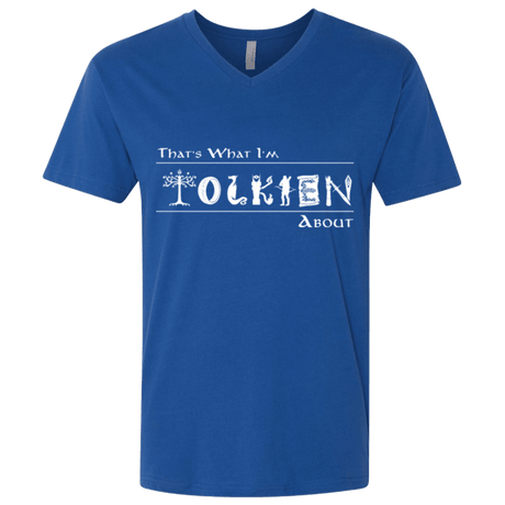 T-Shirts Royal / X-Small Tolkien About Men's Premium V-Neck