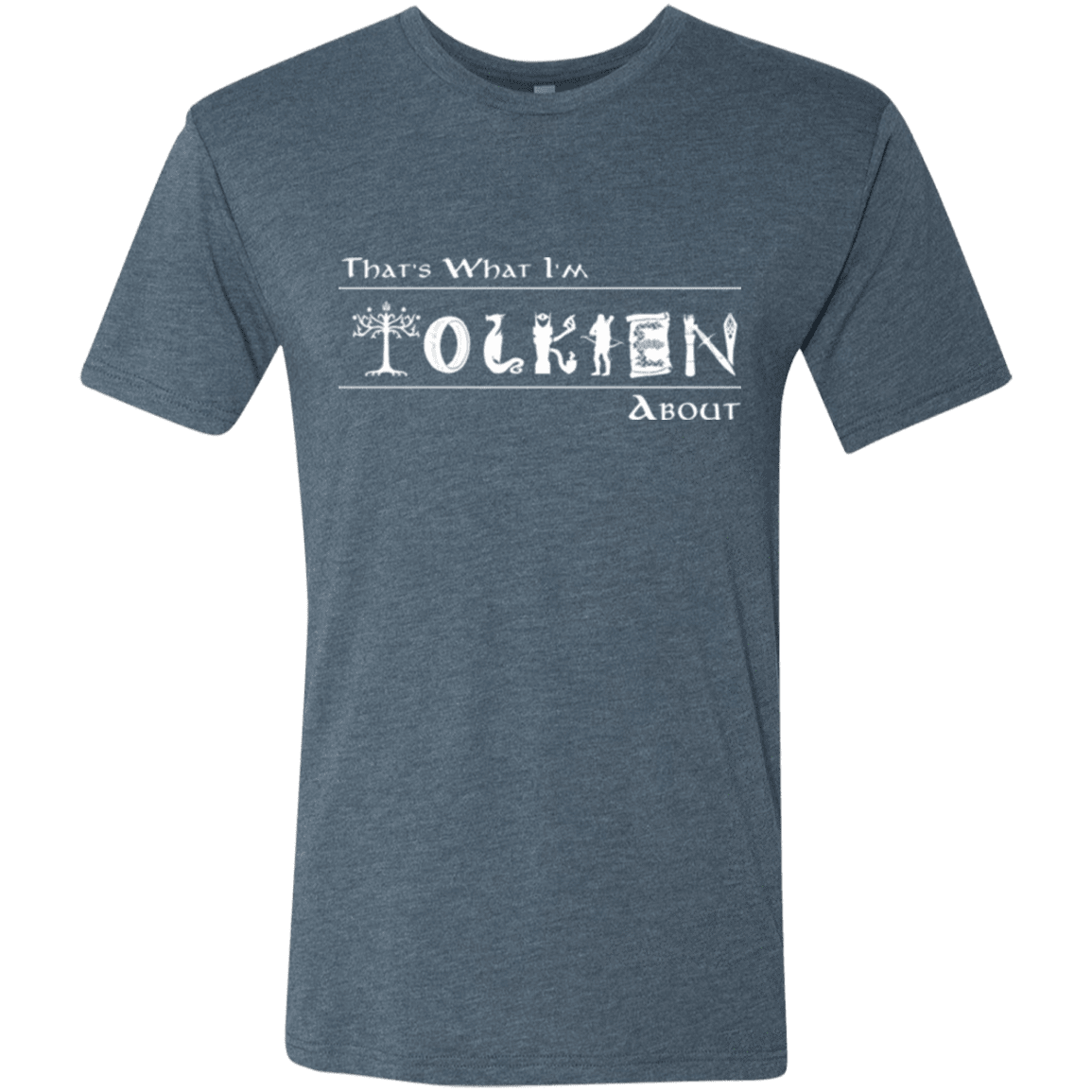 T-Shirts Indigo / Small Tolkien About Men's Triblend T-Shirt