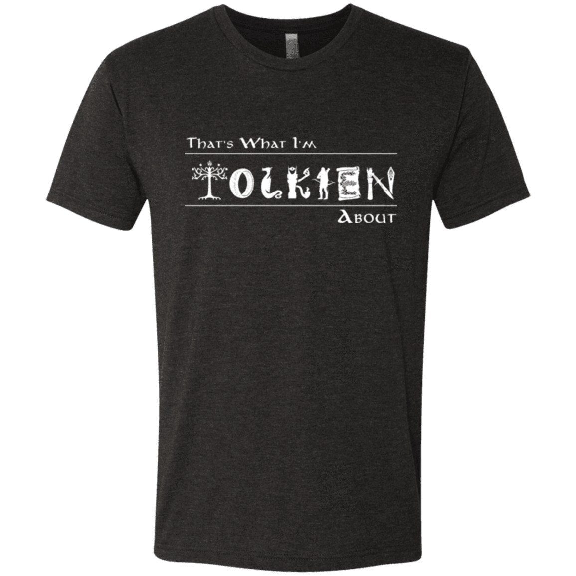 T-Shirts Vintage Black / Small Tolkien About Men's Triblend T-Shirt