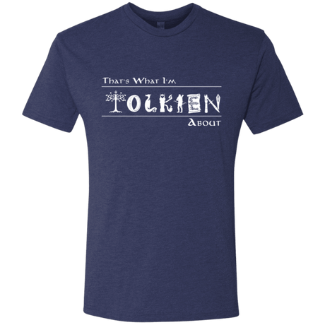 T-Shirts Vintage Navy / Small Tolkien About Men's Triblend T-Shirt