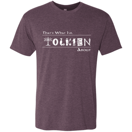 T-Shirts Vintage Purple / Small Tolkien About Men's Triblend T-Shirt