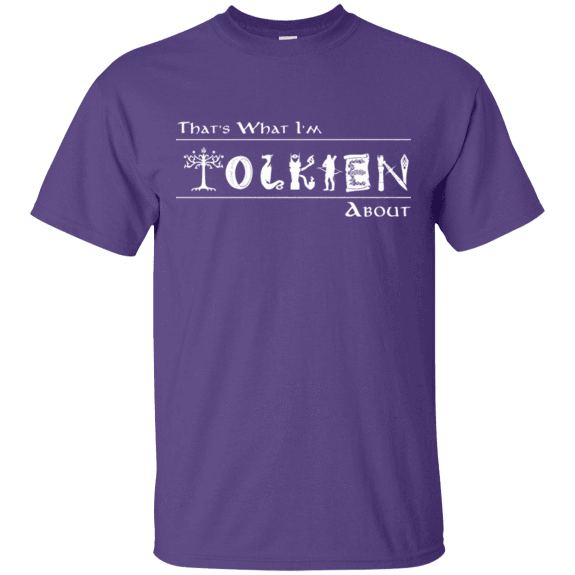 T-Shirts Purple / Small Tolkien About T-Shirt