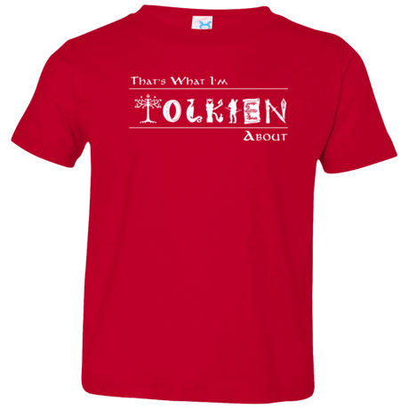 T-Shirts Red / 2T Tolkien About Toddler Premium T-Shirt