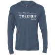 T-Shirts Indigo / X-Small Tolkien About Triblend Long Sleeve Hoodie Tee