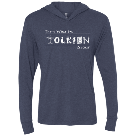 T-Shirts Vintage Navy / X-Small Tolkien About Triblend Long Sleeve Hoodie Tee