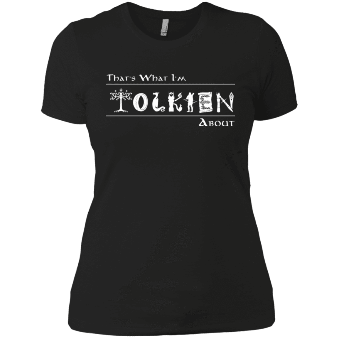 T-Shirts Black / X-Small Tolkien About Women's Premium T-Shirt