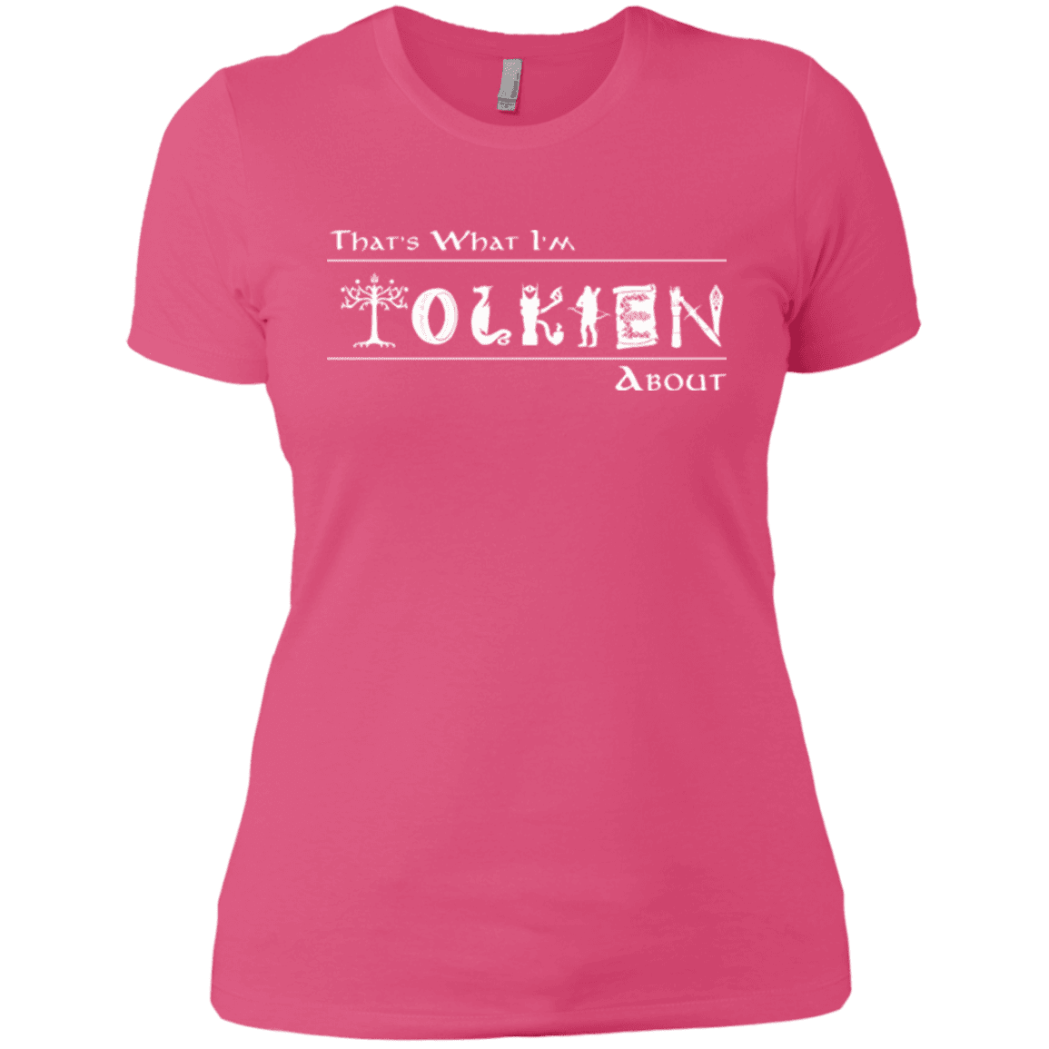T-Shirts Hot Pink / X-Small Tolkien About Women's Premium T-Shirt