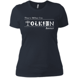 T-Shirts Indigo / X-Small Tolkien About Women's Premium T-Shirt