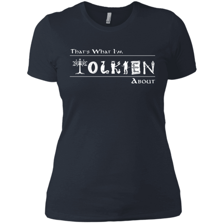 T-Shirts Indigo / X-Small Tolkien About Women's Premium T-Shirt