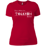 T-Shirts Red / X-Small Tolkien About Women's Premium T-Shirt