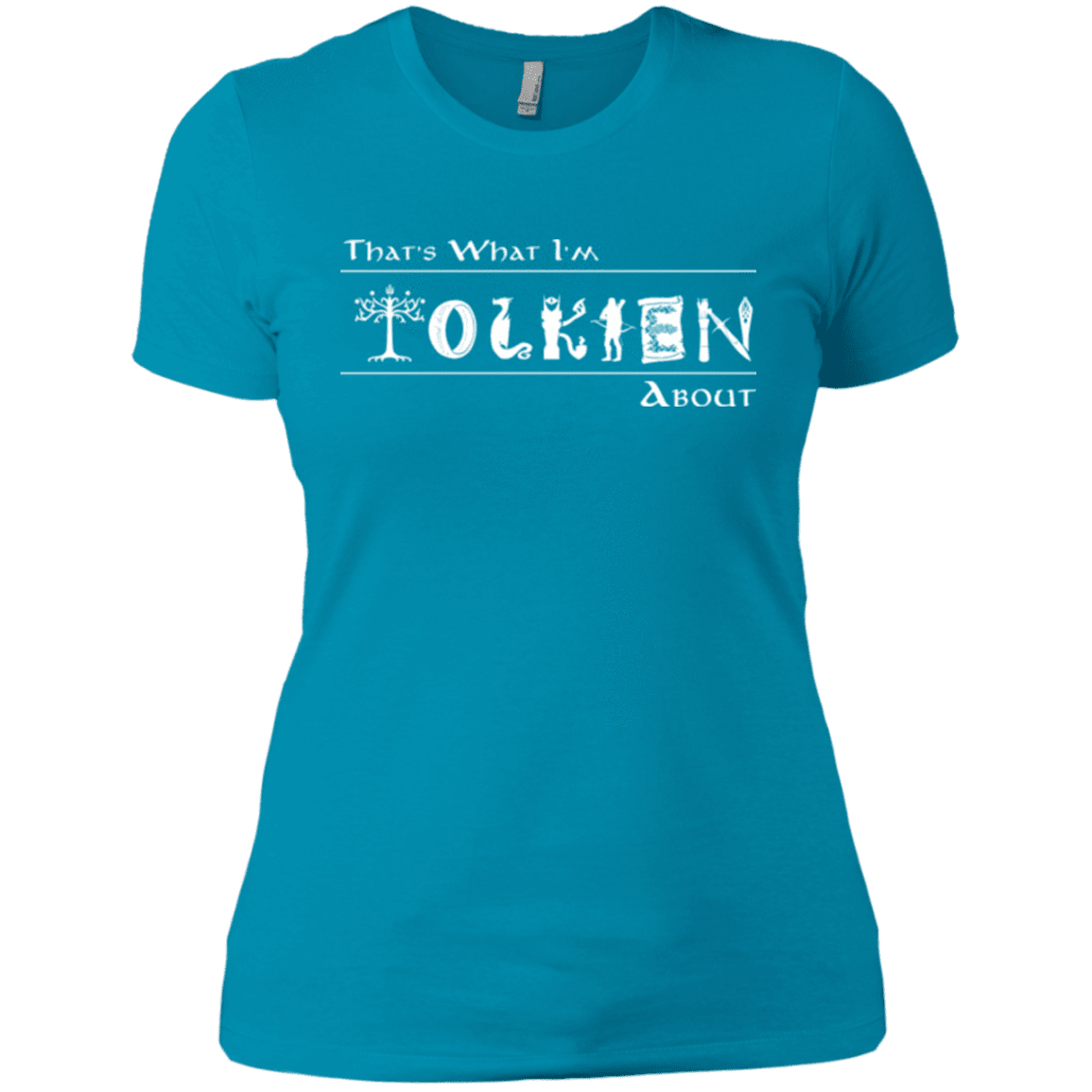 T-Shirts Turquoise / X-Small Tolkien About Women's Premium T-Shirt