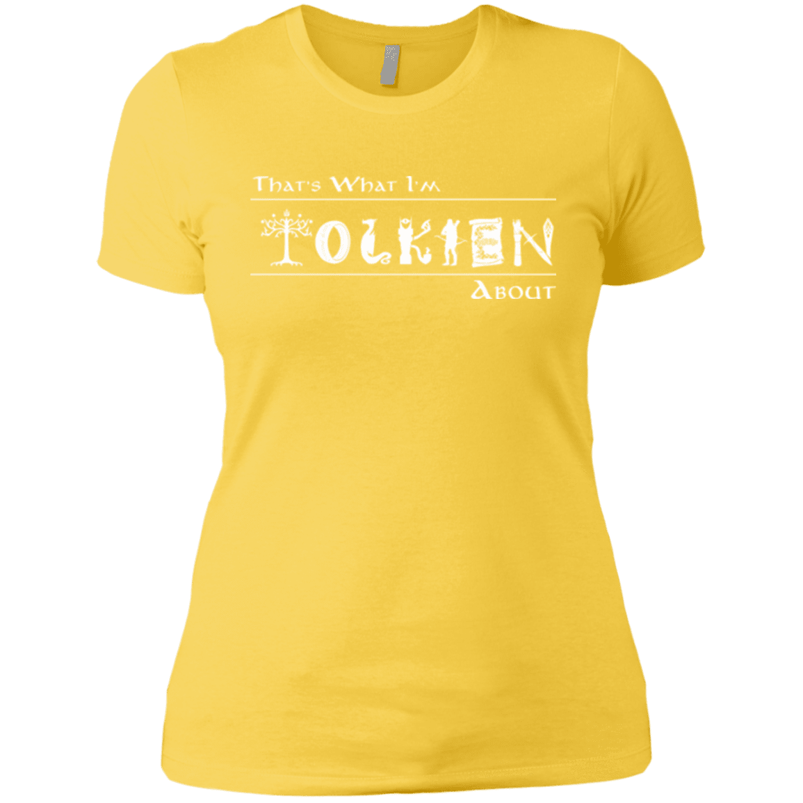 T-Shirts Vibrant Yellow / X-Small Tolkien About Women's Premium T-Shirt